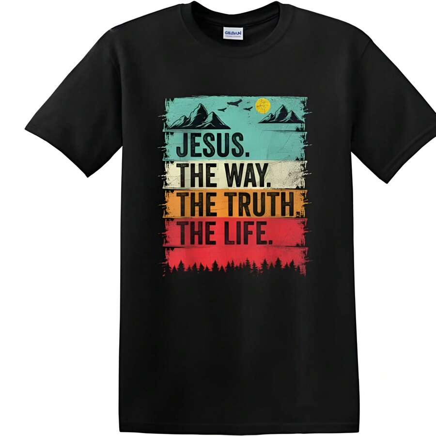 Camiseta de algodón de manga corta con cuello redondo y diseño creativo, adecuada para el uso diario y para hacer deporte, con dibujos humorísticos o letras simples, suave y cómoda. - Negro 32 - Ver 1