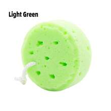 1pc Bathroom Round Hanging Mesh Bath Sponge, Kids Bath Sponge, Loofah Shower Scrubber - Multicolor - View 5