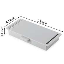 1 PC Under Desk Drawer Storage Under Desk Organizer Hidden Self-Adhesive Desks Drawers Slide-Out Stick On Desks Drawer Under Mount Drawers For Office/Classroom/Home - 白色 - 查看 9
