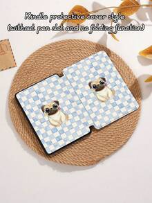 Kingsung Ốp bảo vệ máy tính bảng họa tiết chó lưới, phù hợp với iPad 9.7/10.2/10.5/10.9/12.9/Pro 11 (thế hệ thứ 10), Galaxy Tab S6 Lite 10.4 inch, Kindle Paperwhite (thế hệ thứ 12, 2024), Kindle (thế hệ thứ 11, 2022), Kobo Clara Color, mềm mại, chống sốc, chân đế thông minh/tự động bật/tắt màn hình. - Nhiều màu - Xem 10