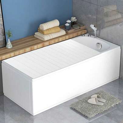 75x170cm Modern Badewanne Abdeckung Badezimmer Badewanne Brett Tablett Faltbar