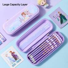 Disney 迪士尼学生文具盒，大容量高品质可爱铅笔盒，简约设计，防刮耐磨，多功能铅笔收纳袋 - 單件 - 查看 2