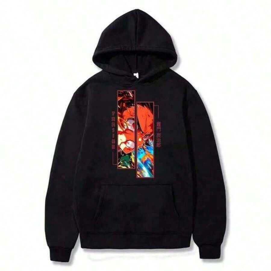 Men Outdoor Hoodies & Sweatshirts - Black - View 1