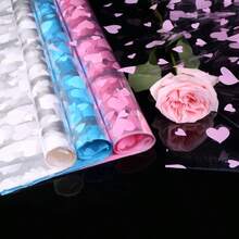 10pcs Heart Shaped Printed Tissue Paper, Suitable For Flower, Fruit Packaging, Valentine's Day Gifts, Wedding & Event Gifts, Birthday Gifts, Doll Gifts, Dust-Proof Packaging - Multicolor - View 2