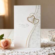 1个创意心形相框金属切割模具，适用于剪贴簿、相册、卡片制作，非常适合节日祝福和手工制作。 - 銀色 - 查看 3