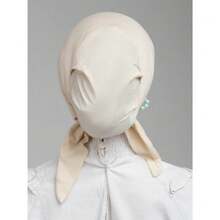 1pc Simple Solid Color Soft & Comfortable Headscarf, Headwrap, Turban Style Cap, Women Chemo Hat, Suitable For Daily Life And Outdoor Sports For Dress - Màu be - Xem 6