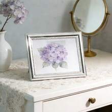 Khung ảnh viền bạc dập nổi họa tiết dây thừng, kích thước 4x6/5x7/6x8 inch, nhiều kích cỡ, nhẹ, sang trọng, thích hợp để trưng bày trên bàn làm việc, trang trí phòng ngủ và phòng khách, quà tặng. - Bạc - Xem 5