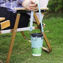 PU Leather Insulated Water Bottle Sleeve With Strap, Suitable For Camping, Hiking, Travel - Multicolor - View 8