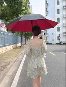 1 Stück umgekehrt faltbarer UV-Schutz-Regenschirm mit 10 Rippen, geeignet für Schule, Büro, Zuhause, Reisen, Frauentag, Reiseaccessoires, Hochzeitsgeschenke, Y2K, Schlafzimmer, Autoaccessoires für Frauen, Küchendekor, süße Sachen - Verschiedenfarbig - Übersicht 4