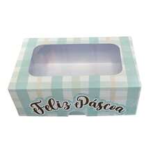 10 Green Easter Boxes With Window, Party Favors - màu xanh lá - Xem 4