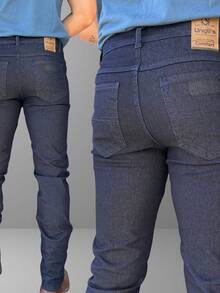 Kit 3 calças básicas com elastano, Conforto para Dia a Dia e Trabalho, 36 AO 54 Unglis jeans - Azul - Visão 5