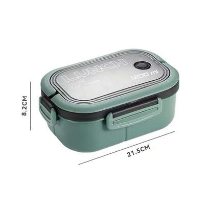 1200 ml talheres com food de box com marmita divisoria pote 1UN 2UN 3UN