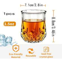 12/6个/4个/2个/1个装高品质耐热玻璃杯，水晶钻石杯，透明加厚，适合家庭日常使用、生日派对、高端宴会、KTV等场合，可用于盛装茶、饮料、咖啡、奶茶等，卫生洁净。 - 透明 - 查看 11