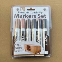 6/13/17 Pcs Furniture Touch Up Kit Markers & Amp Filler Sticks Wood Scratches Restore Scratch Patch Paint Pen Wood Composite Repair Crayon Markers,Free Pencil Sharpener - 13 Pcs/set - View 8