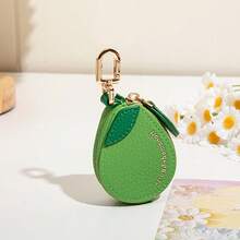 محفظة صغيرة للعملات مع قلادة بشكل الكمثرى، مناسبة كهدية للفتيات أو النساء، مثالية لعيد الحب للنساء، محفظة صغيرة، محفظة صغيرة للعملات، محفظة كاواييه جميلة، حامل مفاتيح - أخضر - مشاهدة 8
