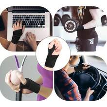 黑色腕部压缩套，健身举重抗重力保护，骑行运动腕部支撑，驾驶腕部疲劳缓解，多种场景下便捷的腕部护具 - 2pc黑色運動護腕帶 - 查看 7