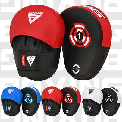 GINGPAI Thick Professional Boxing Target, Martial Arts Curved Punch Pad, Taekwondo & Muay Thai Kicking Target, Training Equipment