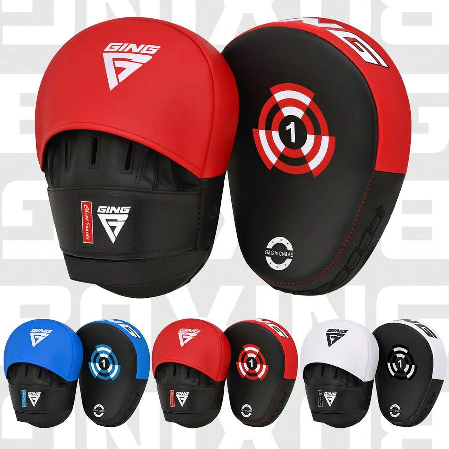GINGPAI Thick Professional Boxing Target, Martial Arts Curved Punch Pad, Taekwondo & Muay Thai Kicking Target, Training Equipment