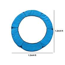 CYAlmohadilla Trampolín Pequeña 4Pies/46Pies Para Niños Repuesto De Resorte Azul/Amarillo  Y Protección Marco Bor - Azul - Ver 7