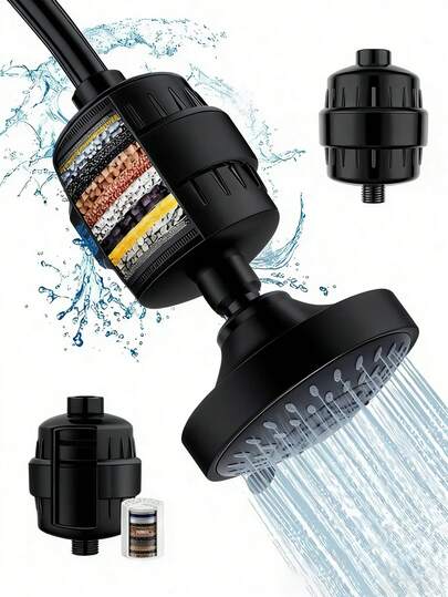 2 Pieces Set: High-Efficiency Shower Head Filters. High-Flow Hard Water Softeners & Universal Water Purifiers. Reduces Dry Skin And Hair Damage; Removes Chlorine And Harmful Substances. Suitable For Home, Hotel, And RV Bathrooms. Upgrade Your Shower Head For A Comfortable Bathing Experience-A Delightful Gift For Family And Friends.