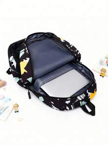 3pcs/Set Kids Fashionable Printed School Backpack Set - Multicolor - View 5