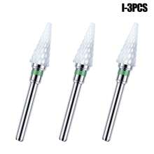 3pcs Ceramic Nail Polish Remover Drill Bits, Replacement Grinding Heads For Manicure & Pedicure - Multicolor - View 22