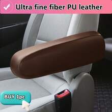 1pc/2pcs/4pcs Car Armrest Covers, 34cm Length, Made Of Polyester Fiber Or PU Leather, Wear-Resistant, Elegant, Universal For Truck And Passenger Car Armrests, Elastic Fabric - one-size - View 34