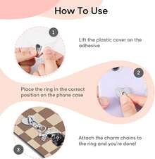 可爱电子阅读器造型手链，可作手机/包包/相机装饰配件，兼容安卓及大多数智能手机，送给母亲、家人、朋友、孩子、生日、节日的礼物，手机链 - Black Bow2 - 查看 3