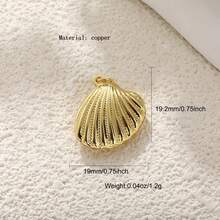 1件铜质创意新款时尚海星贝壳吊坠，多功能DIY手链、项链、背包链、手机链，手工饰品 - 彩色 - 查看 16