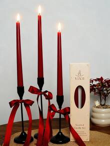 Set cadou lumânări cu lungimea de 25 cm, fabricate din ceară de soia și ceară de parafină, arde timp de 8 ore, include aromaterapie pentru a vă face să vă simțiți încântați, lumânare esențială pentru decorul casei, potrivită pentru Ziua Îndrăgostiților, Ramadan, cadouri decorative de Crăciun, excelentă pentru femei, cadouri de iarnă, prieteni apropiați - Multicolor - Vizualizare 2