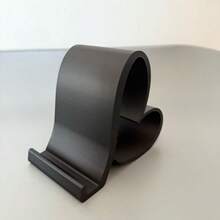 1个心形手机支架，3D打印通用手机和平板电脑支架，多色优雅桌面收纳架，适用于家庭、办公室、派对装饰|情人节、圣诞节、停电、新年和数码爱好者的创意礼物。 - 白色 - 查看 4