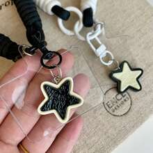 Acessórios de Chaveiro de Telefone com Estrela Simples, Pulseira Curta Compatível com Android e a Maioria dos Smartphones, Presentes para Mãe, Família, Amigos, Crianças, Aniversário, Feriado, Cordão de Telefone - Multicolorido - Visão 3