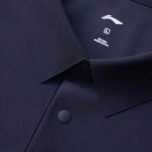 LI-NING Men's AT DRY FREEZE Cooling Polo Shirt Short Sleeve Quick Dry Sun Protection Breathable Golf Polo for Sports and Casual APLV039 - 墨水藍 - 查看 4