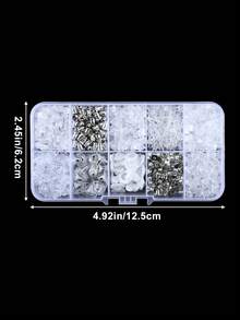 200/600个耳钉背扣，10种款式透明塑料耳钉金属橡胶硅胶耳钉背扣子弹头耳堵替换套装，适用于鱼钩耳钉、耳环 - Earring Backs - 查看 4