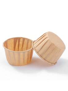 50pcs Heat & Oil Resistant Cupcake Liners, Baking Cups, Oven Ruffled Paper Cups, Ruffled Paper Trays, Cupcake Baking Cups, Cake Cups, Mini Cupcake Baking Liners, Bakery, Christmas, Wedding, Birthday Party Paper Cups - Multicolor - View 11