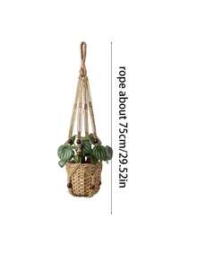 Macrame Plant Hangers Indoor, 1pc Macrame Hanging Planters For Indoor Plants - Hanging Plant Holders Indoor Hanging, Macromay Plant Hangers For Indoor Plant Hanger - Multicolor - View 18