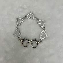 心形长链包包挂饰，闪亮包包吊坠，情人节礼物