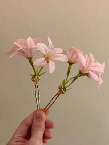 2 chiếc kẹp tóc hình chữ U bằng hoa giả tươi tắn dành cho nữ, phụ kiện tóc phù hợp sử dụng hàng ngày, ở nhà, trường học, bãi biển, nơi làm việc, tiệc tùng, ngày lễ, sinh nhật, tựu trường, năm mới, Ngày Valentine, Ngày của Mẹ, đám cưới, lễ hội âm nhạc, mùa xuân/hè/thu/đông, kẹp càng cua, kẹp tóc, ghim cài tóc, phụ kiện đội đầu, trâm cài tóc - Nhiều màu - Xem 3