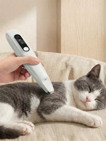 PETSIN Electric Pet Hair Trimmer,Cat/Dog Paw Hair Remover,Pet Grooming Trimmer,Professional Electric Pet Clippers For Cats And Dogs For Precise, Easy Trimming Of Hair In Multiple Areas, Such As Feet And Claws Suitable For Daily Pet Grooming