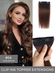 1pc Hair Piece Hair Pad Hair Root Patch Invisible Seamless One-Piece Side Thickening Hair Volume Fluffy Top Hair Replacement Female Hair Accessories - Multicolor - View 45