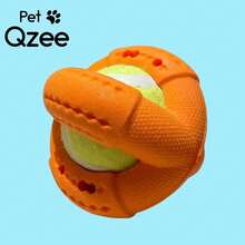Elastic Rubber Tennis Ball Pet Toy With Food Dispenser Design, Interactive Toy, Dog Training Toy, Suitable For All Dog Breeds - Multicolor - View 15