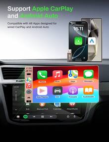 2-In-1 Wireless CarPlay & Android Auto Adapter, Plug & Play CarPlay Dongle Converts Wired To Wireless, Fast Auto-Connect, No Delay, Compact Design For IPhone & Android With USB/USB-C Port - xám - Xem 6
