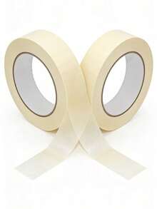 5 Rolls White High Adhesive Masking Tape, Crepe Paper Decoration, Cover Cracks, Paint Spraying, Single-Sided Masking Tape