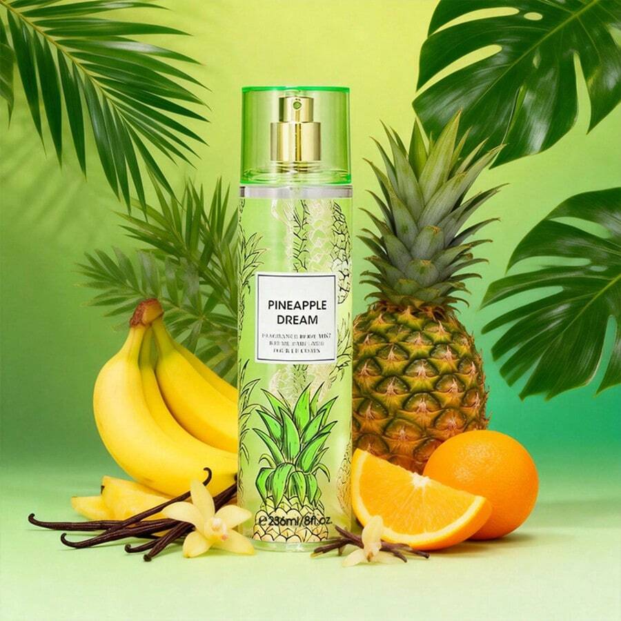 Wish 20 Varieties Of Women's Body Mist Perfume Spray, 8 Fl.Oz Long-Lasting Floral Fruity Spray With Non-Greasy Alcohol-Based Formula. Suitable For Hair & Body, Ideal For Parties, Dates & Gifting. Lightweight And Smooth Application.Valentine's Day Gift - PINEAPPLE DREAM - 查看 1