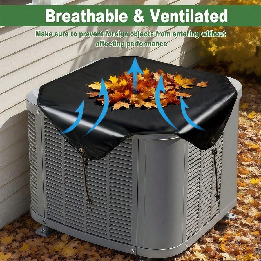 1PC Outdoor Breathable Mesh Air Conditioner Protective Cover Mesh Air Conditioner Cover Four Seasons Universal Anti Falling Leaves And Tree Branches