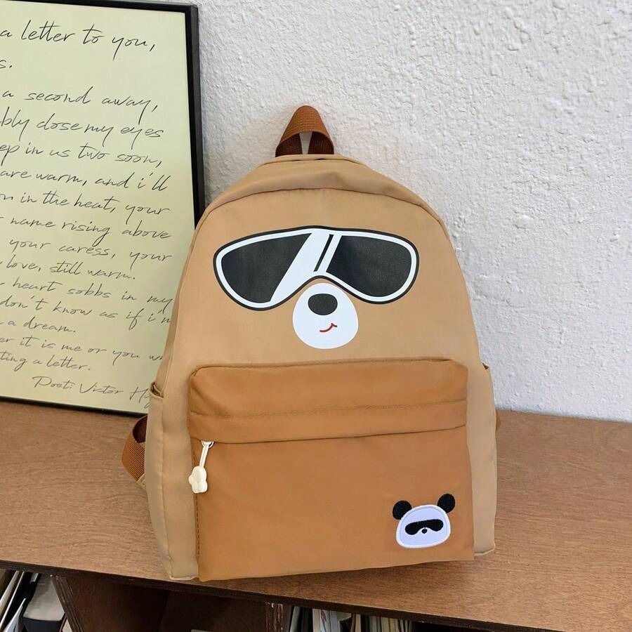 New Versatile Lightweight Children Backpack - Khaki - View 1