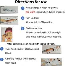 USB Rechargeable Portable Electric Eyebrow Trimmer Pen For Women, Painless Precision Hair Remover, Shaver Razor Tool For Face, Leg, Lip, Armpit, Hand (Rose Gold) - Hoa hồng vàng - Xem 3
