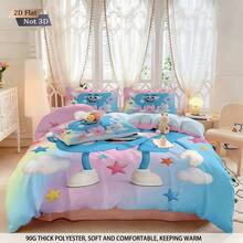 3pcs Bedding Set (1 Duvet Cover + 2 Pillowcases, No Filler) With Cute Colorful Number 6 & 7 Themed Patterns, Suitable For Daily Use, Holidays, Gifts For Loved Ones, Friends And Family. Soft, Warm, Skin-Friendly Duvet Cover In Various Sizes, Including Extra Large, Cozy And Chic, Suitable For Girls, Boys And Teenagers Bedrooms, Guest Rooms. - 6532+SJT+C - View 5