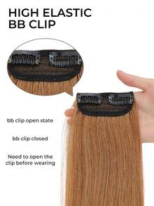 1pc Hair Piece Hair Pad Hair Root Patch Invisible Seamless One-Piece Side Thickening Hair Volume Fluffy Top Hair Replacement Female Hair Accessories - Multicolor - View 6