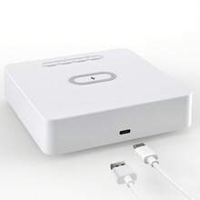 3 In 1 Wireless Charger, Time Display, Alarm Clock For Bedroom, Bedside, Living Room, Table, Home, Office, Desk, Fast Charging Dock Station Compatible With IPhone 17 16 15 14 13 12 11 Pro Max/Mini/Plus/XR/XS/X/8, Compatible With AirPods 2/3/4/Pro/Pro 2, Compatible With Samsung S25/S23/S22/S21/S20/, Galaxy Buds - White - View 10